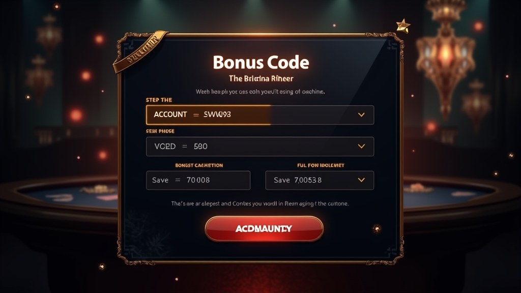 Spieler gibt Bonuscode im Kassenbereich eines Casinos ein