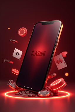 Smartphone mit Casino-App
