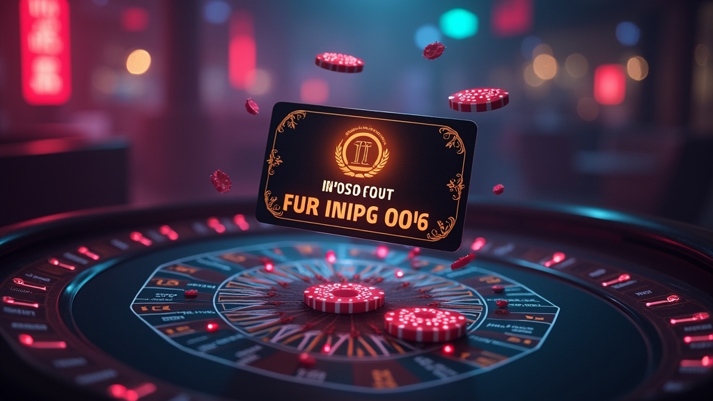 No-Deposit-Bonus mit leuchtender Gutscheinanzeige im Casino-Stil